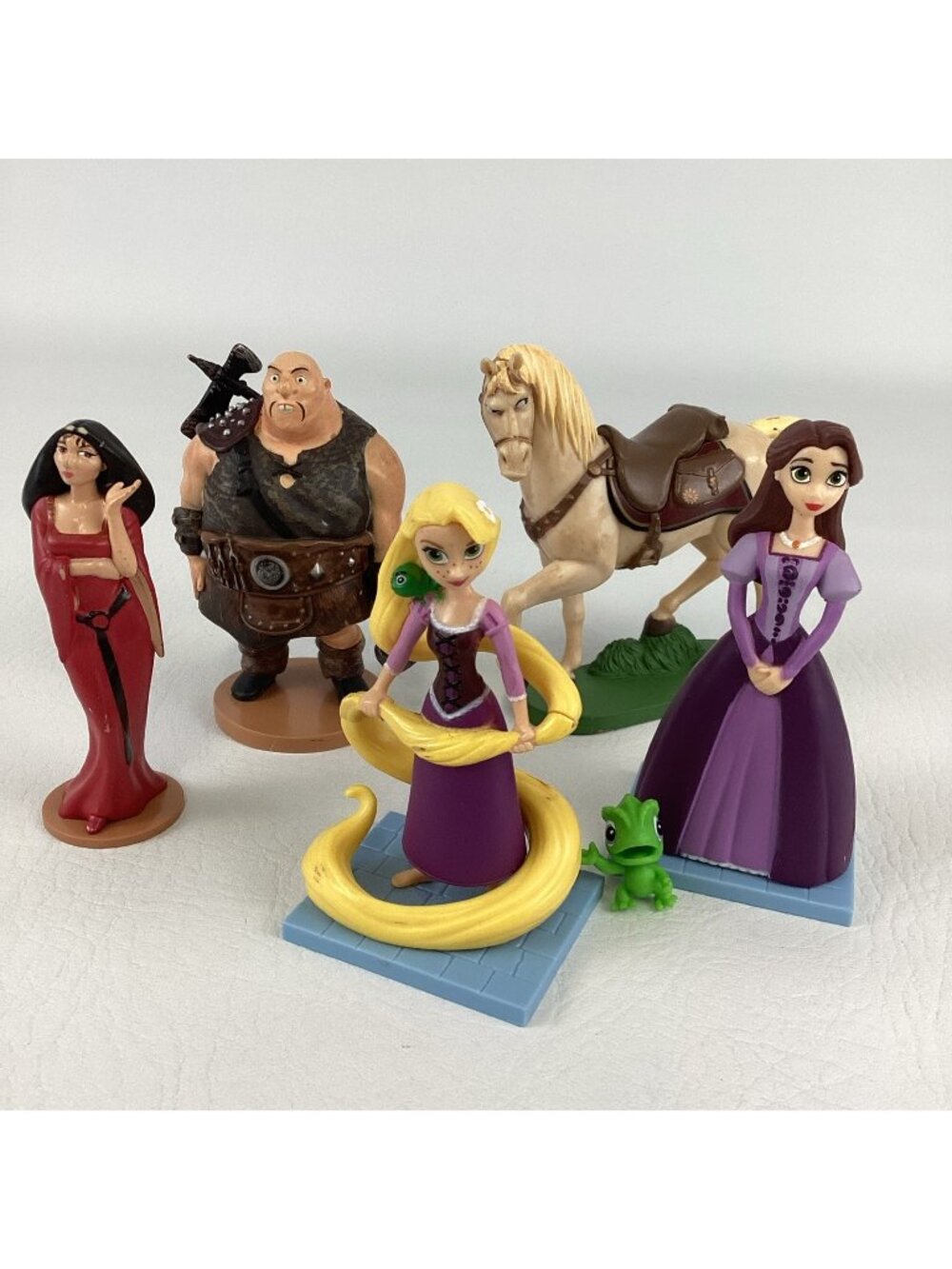Disney Tangled Figures Toppers Rapunzel Hook Hand Pub Thug Arianna Maximus Lot